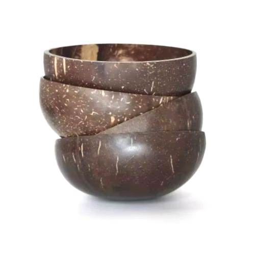 Jumbo Polished Coconut Bowl 500ml - Eco Leaf Products