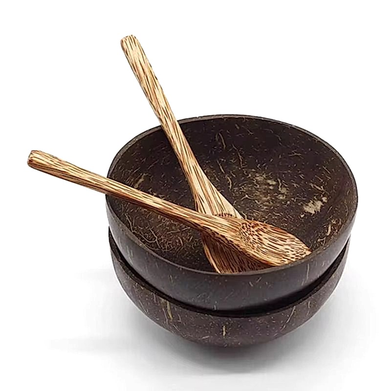 Jumbo Polished Coconut Bowl 500ml - Eco Leaf Products