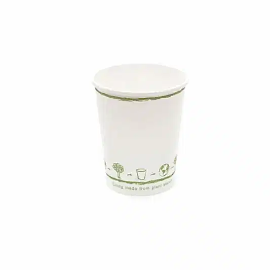8oz Single Wall White Compostable Paper Cup - Small - Eco Leaf Products