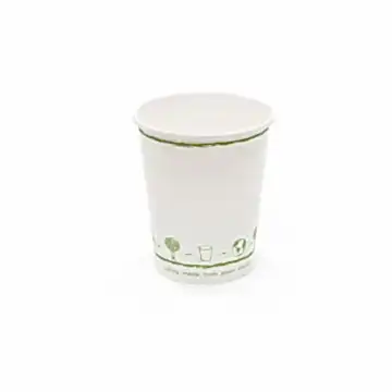 12oz Double Wall White Compostable Paper Cup - Large - Eco Leaf Products