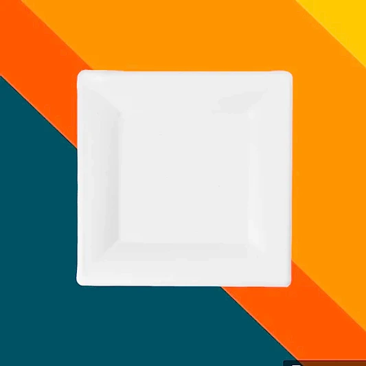 Bulk Square Disposable Bagasse Plates - Eco Leaf Products