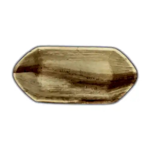 9" Boat Shape Palm Leaf Plate - Eco Leaf Products