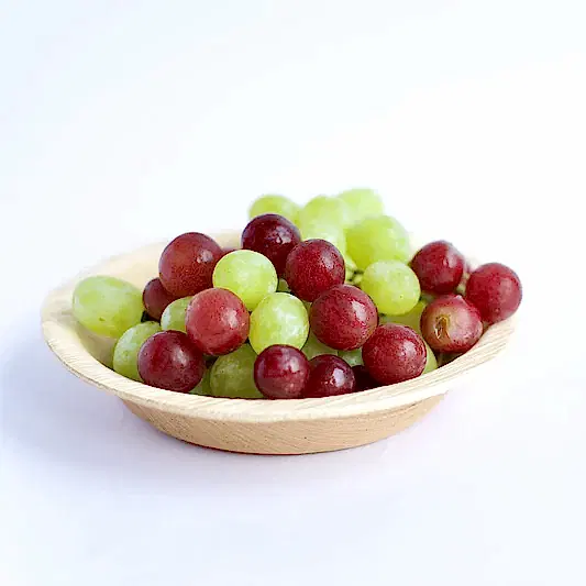 6" / 15 cm Round Palm Leaf Plates - Eco Leaf Products