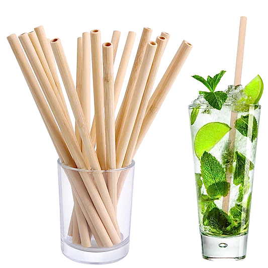 Reusable Bamboo Straws With Cleaning Brush 10pc - Eco Leaf Products