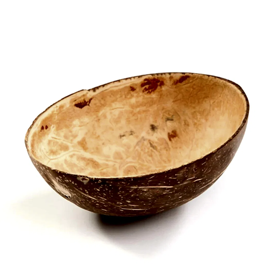 100% Natural Oval Coconut Shell Bowl - Eco Leaf Products