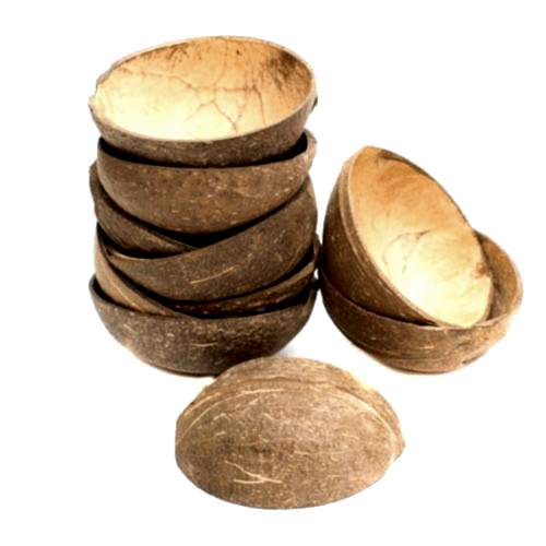 100% Natural Oval Coconut Shell Bowl - Eco Leaf Products