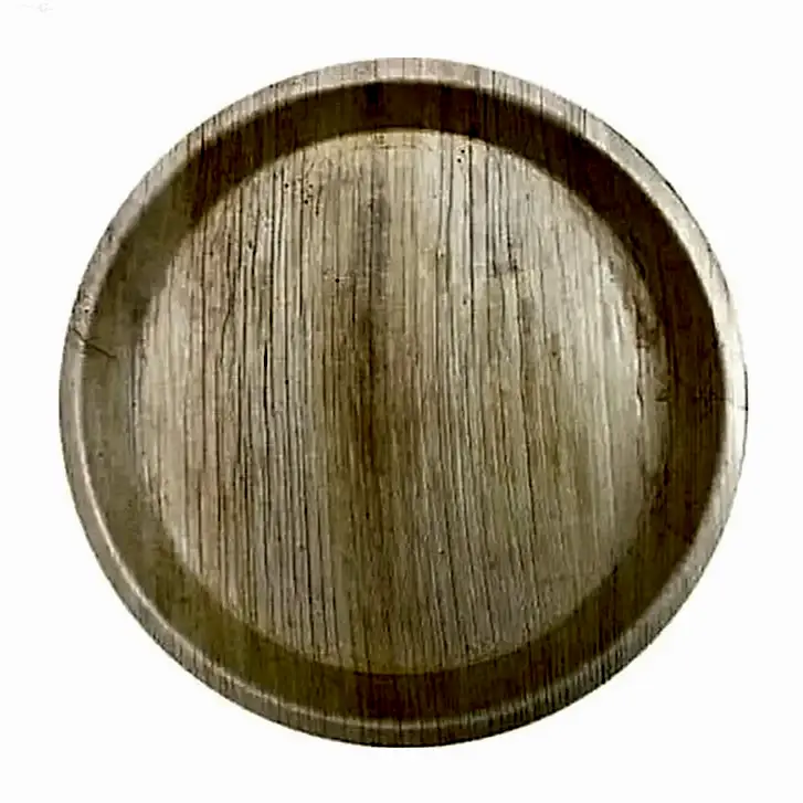 12" / 30cm Large Round Palm Leaf Compostable Plates - Eco Leaf Products
