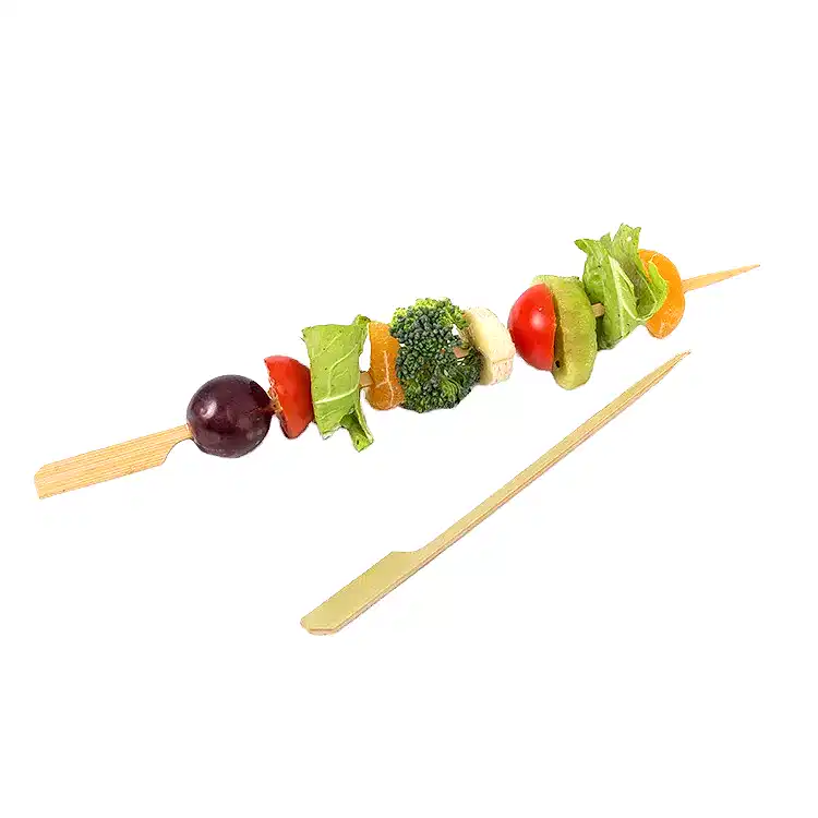 Bamboo Skewers (100 pack) 12cm Gun Shape Teppo Paddle Gushi Party Skewers - Eco Leaf Products