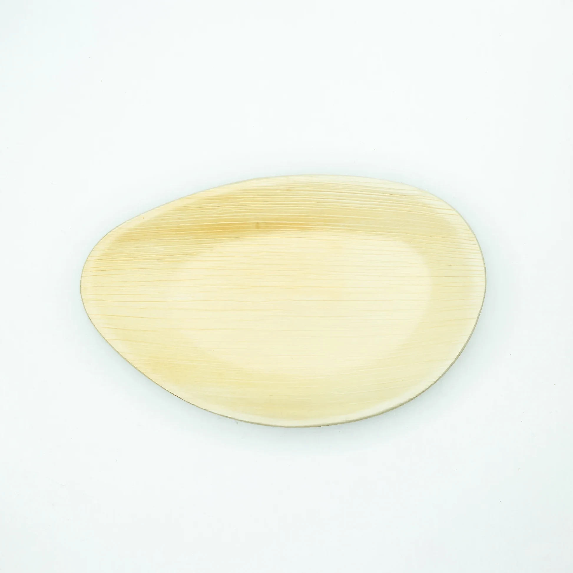 10" x 6.5" - Large Oval Palm Leaf Disposable Plates - Eco Leaf Products