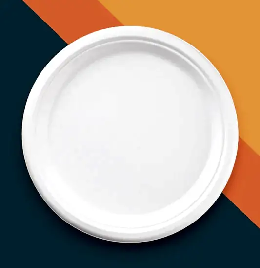 Bulk Round Disposable Bagasse Plates - Eco Leaf Products