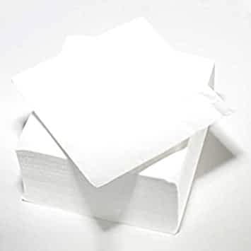 White Napkins 25cm 2 Ply 4-fold (200 pcs) - Eco Leaf Products