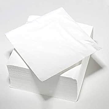 White Napkins 25cm 2 Ply 4-fold (200 pcs) - Eco Leaf Products