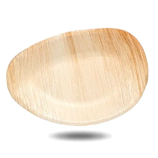 Oval Medium Palm Leaf Plates - 8" / 20 cm - Eco Leaf Products