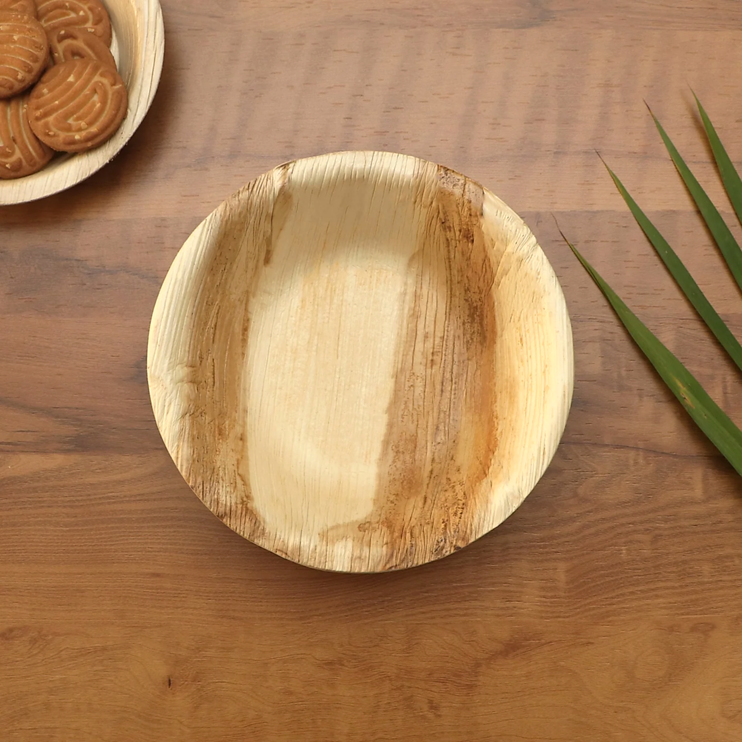 7" / 17.5 cm Round Palm Leaf Bowls - Eco Leaf Products