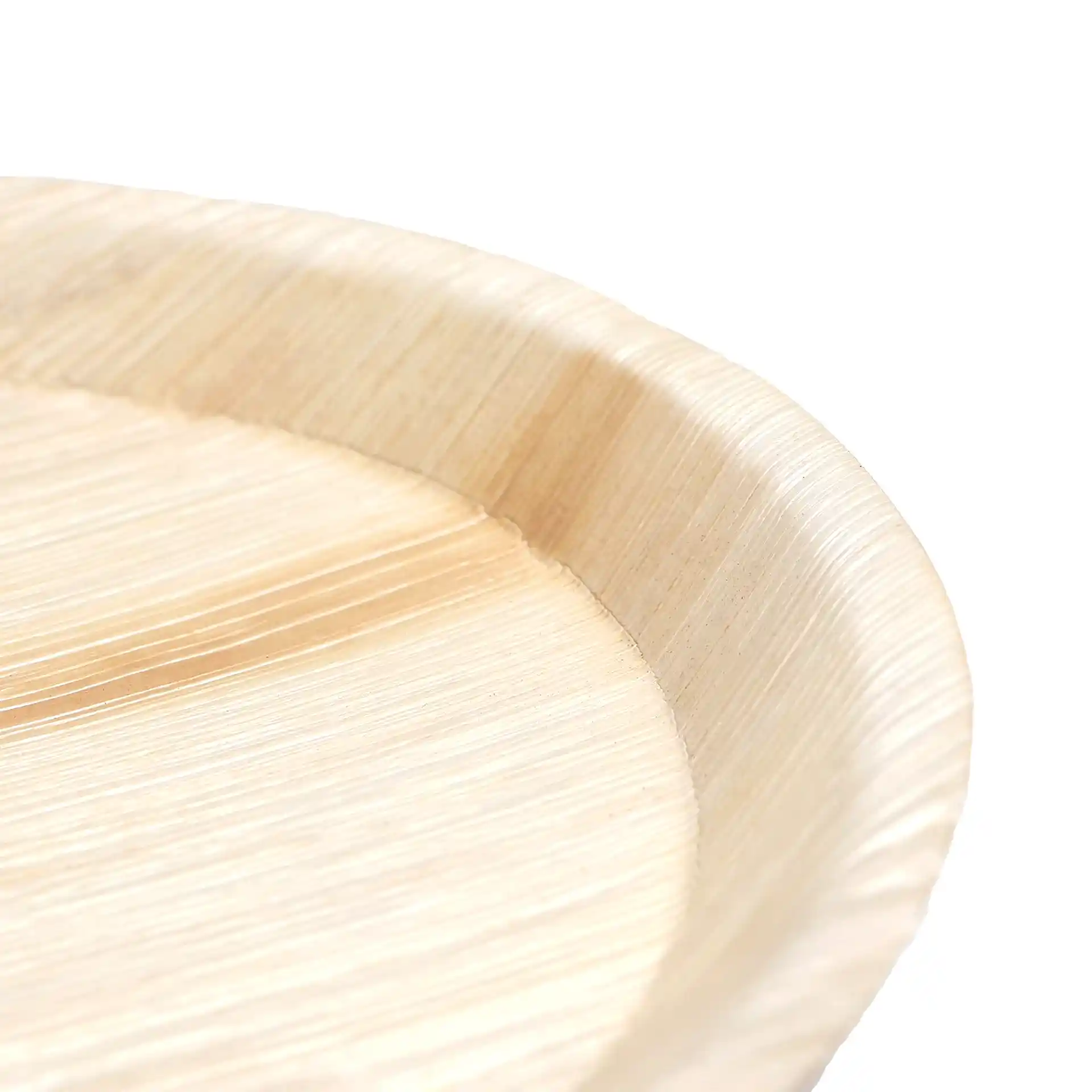 10" / 25 cm Round Disposable Palm Leaf Plates - Eco Leaf Products