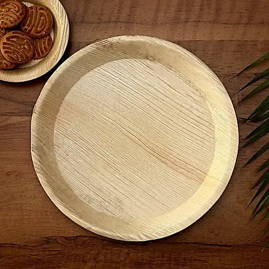 8" / 20 cm Round Palm Leaf Plates - Eco Leaf Products