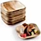 Sauce Dip 4" (10cm) Square Compostable Bamboo Plates - Eco Leaf Products