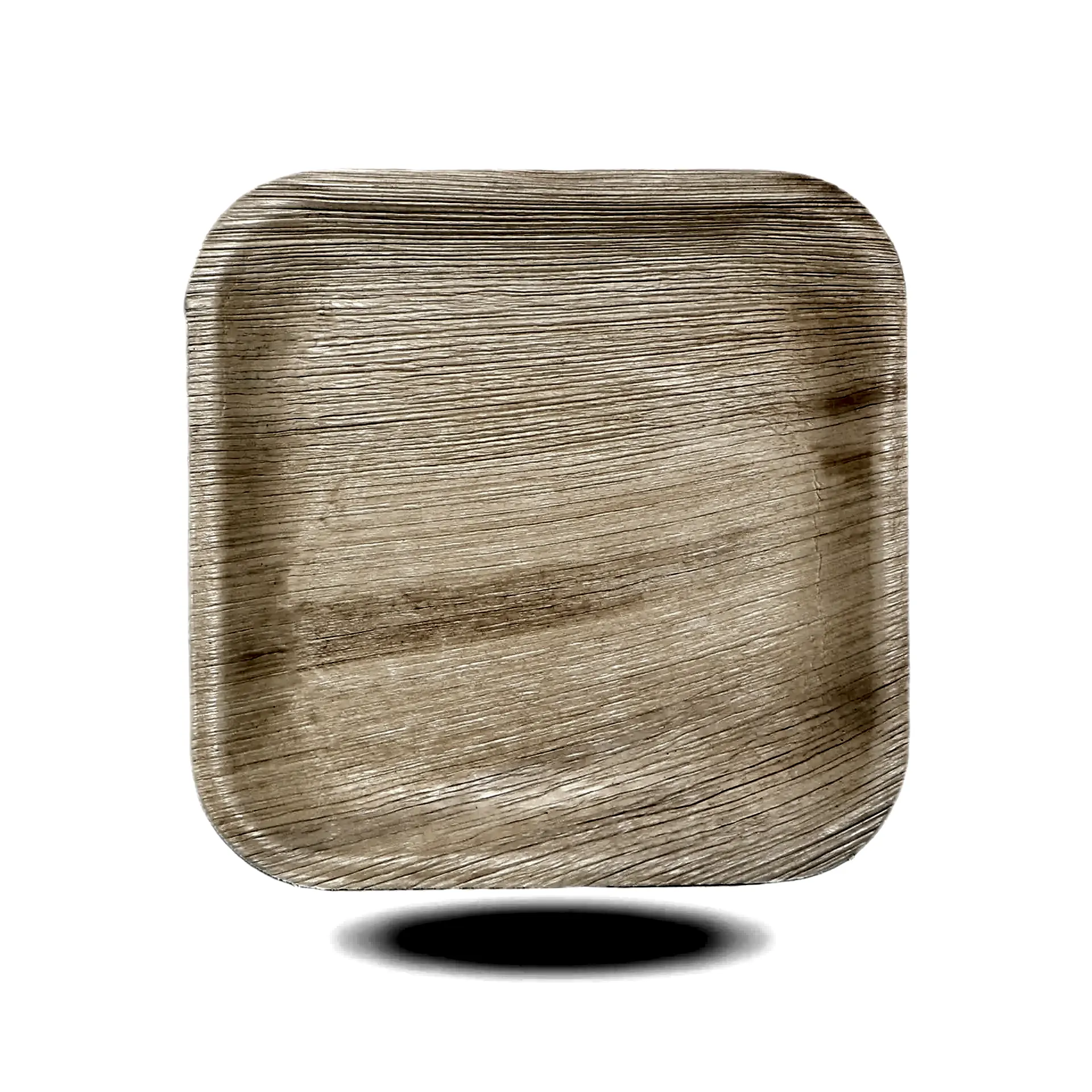 8" / 20 cm Square Palm Leaf Plate - Eco Leaf Products