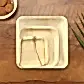 8" / 20 cm Square Palm Leaf Plate - Eco Leaf Products
