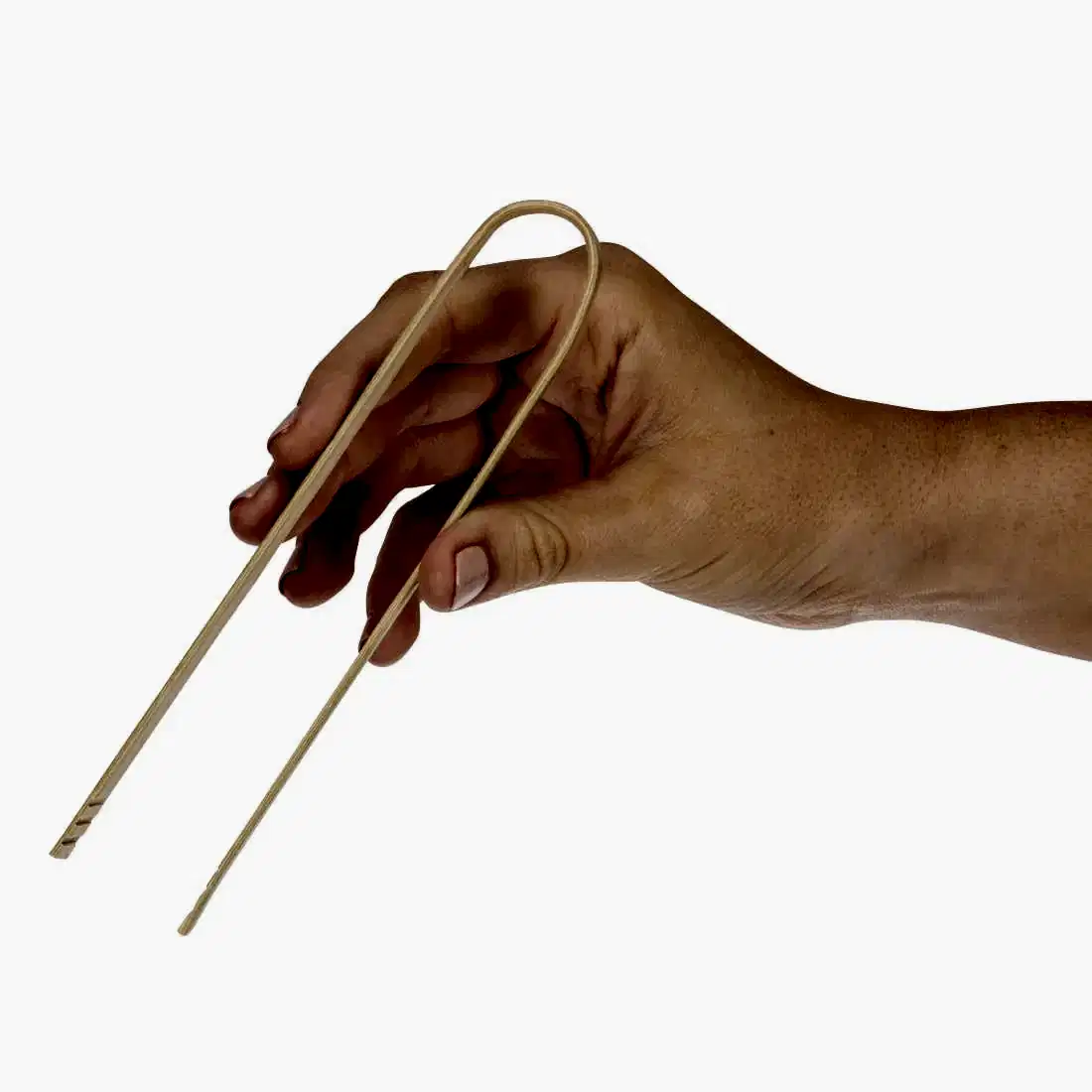 Bamboo Disposable Serving Tongs x 100 - Natural Wooden Compostable & Biodegradable - Eco Leaf Products