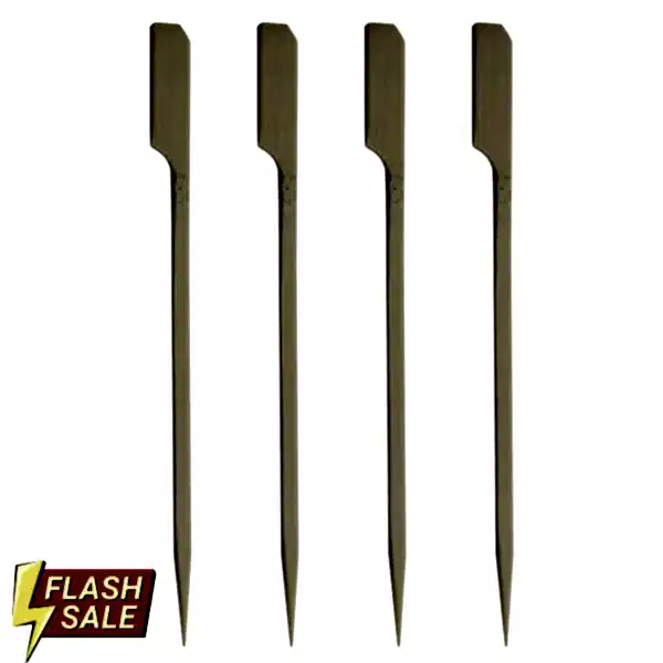 Bamboo Skewers (100 pack) 12cm Gun Shape Teppo Paddle Gushi Party Skewers - Eco Leaf Products