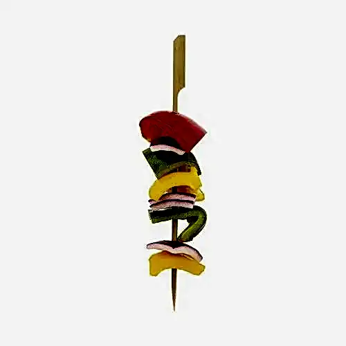 Bamboo Skewers (100 pack) 12cm Gun Shape Teppo Paddle Gushi Party Skewers - Eco Leaf Products